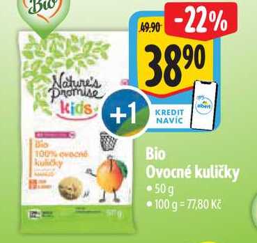 Bio albert Ovocné kuličky, 50 g