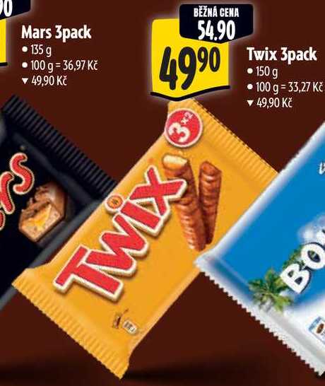 Mars 3pack, 135 g 