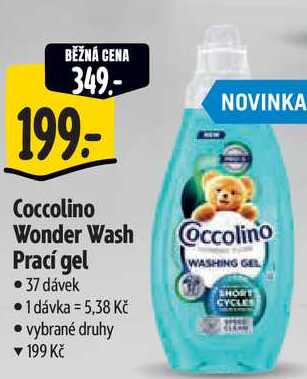 Coccolino Wonder Wash Prací gel, 37 dávek