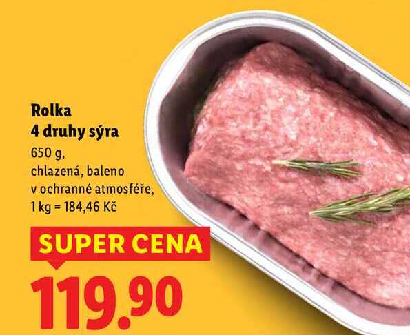 Rolka 4 druhy sýra, 650 g