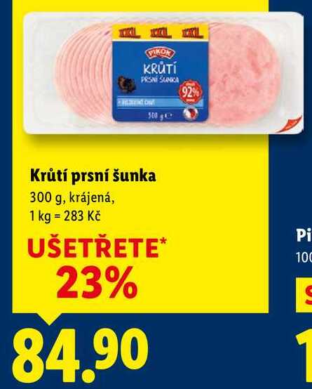 Krůtí prsní šunka, 300 g