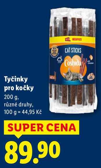 Tyčinky pro kočky, 200 g