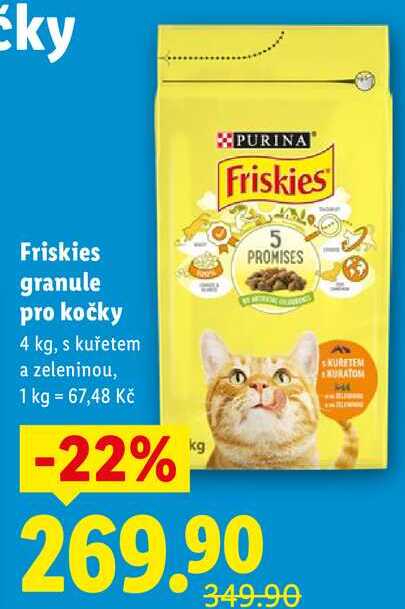 Friskies granule pro kočky, 4 kg