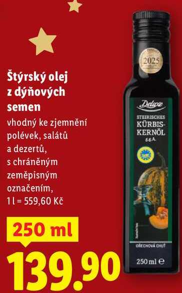 Štýrský olej z dýňových semen, 250 ml