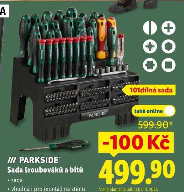 PARKSIDE Sada šroubováků a bitů