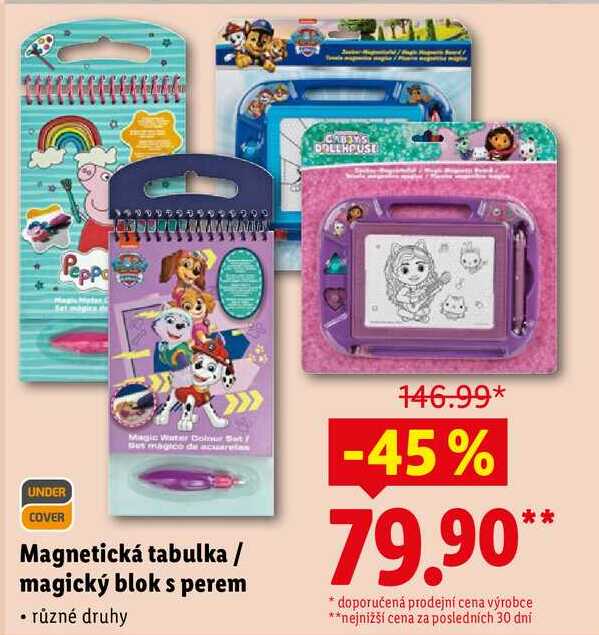 Magnetická tabulka/magický blok s perem