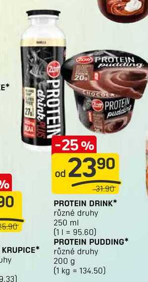 PROTEIN PUDDING různé druhy 200 g