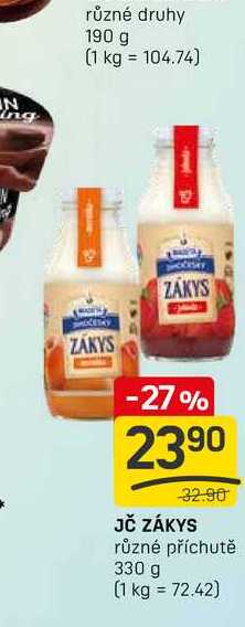 JČ ZÁKYS různé příchutě 330 g 