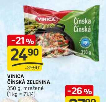 VINICA ČÍNSKÁ ZELENINA 350 g, mražené