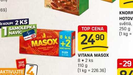 VITANA MASOX 8 + 2 ks 110 g