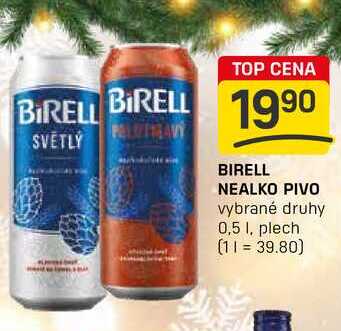 BIRELL NEALKO PIVO vybrané druhy 0,5 I, plech 