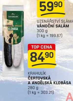 ČERTOVSKÁ A ANDĚLSKÁ KLOBÁSA 280 g