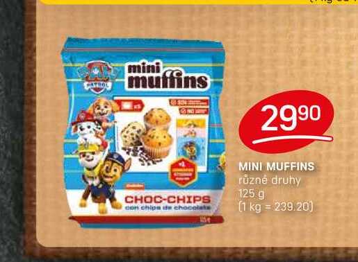MINI MUFFINS různé druhy 125 g 