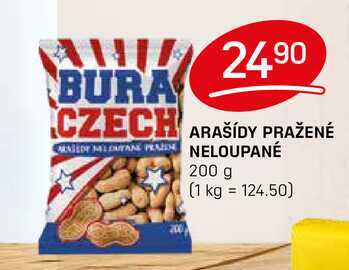 ARAŠÍDY PRAŽENÉ NELOUPANÉ 200 g 