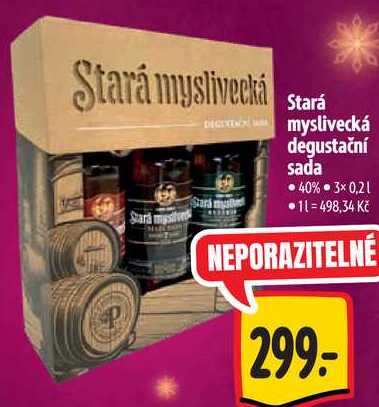 Stará myslivecká degustační sada, 3x 0,2 l
