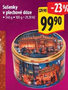 Sušenky v plechové dóze, 340 g 