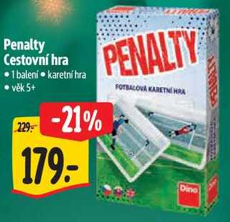 Penalty Cestovní hra 
