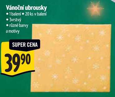 Vánoční ubrousky, 20 ks