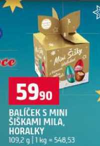 BALÍČEK S MINI ŠIŠKAMI MILA, HORALKY 109,2 g