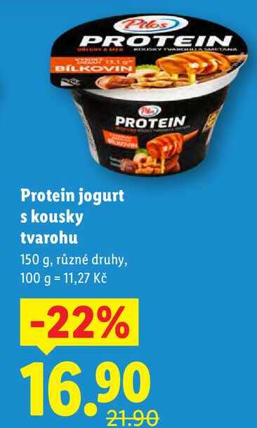 Protein jogurt s kousky tvarohu, 150 g