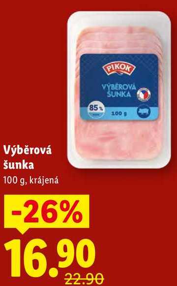 Výběrová šunka, 100 g