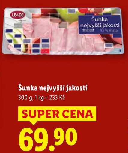 Šunka nejvyšší jakosti, 300 g