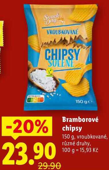 Bramborové chipsy, 150 g