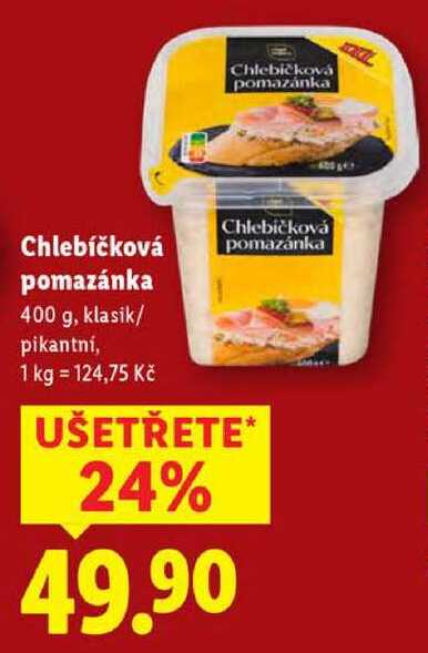 Chlebíčková pomazánka, 400 g