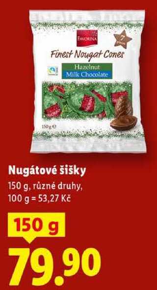Nugátové šišky, 150 g