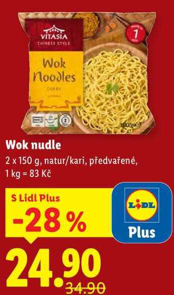 Wok nudle, 2x 150 g