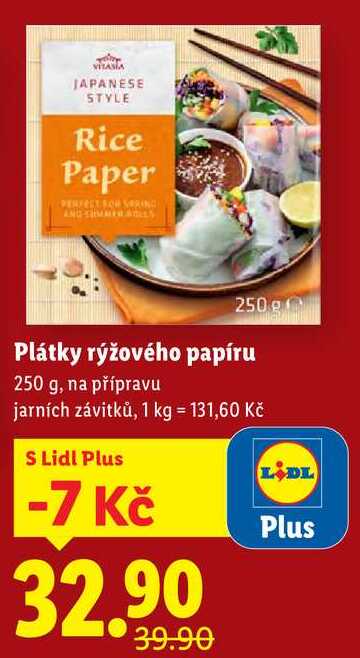 Plátky rýžového papíru, 250 g