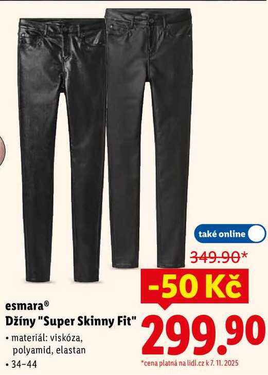 esmara Džíny "Super Skinny Fit"