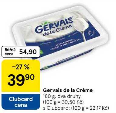 Gervais de la Crème, 180 g