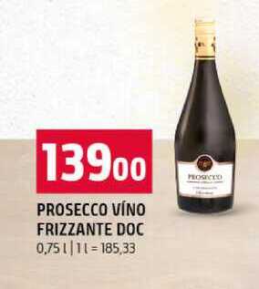 PROSECCO VÍNO FRIZZANTE DOC 0,75 l