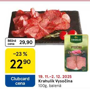 Krahulík Vysočina, 100 g