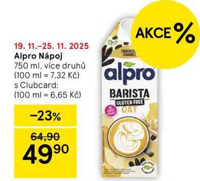 Alpro Nápoj, 750 ml, více druhů