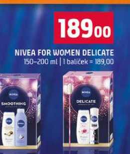 NIVEA FOR WOMEN DELICATE 150-200 ml