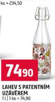LÁHEV S PATENTNÍM UZÁVĚREM 1 ks