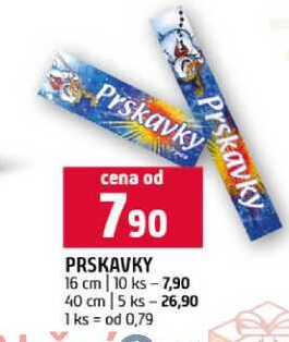 Prskavky 1 sada 
