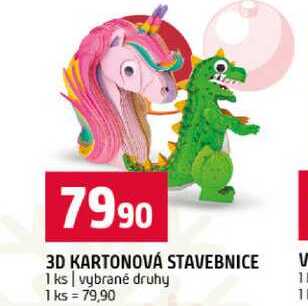 3D KARTONOVÁ STAVEBNICE 1 ks