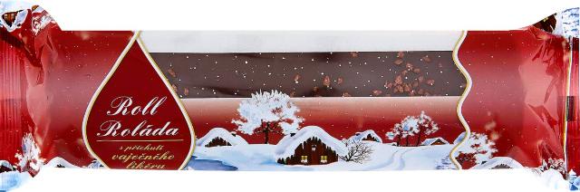 Piškotová roláda s náplní s příchutí vaječného likéru