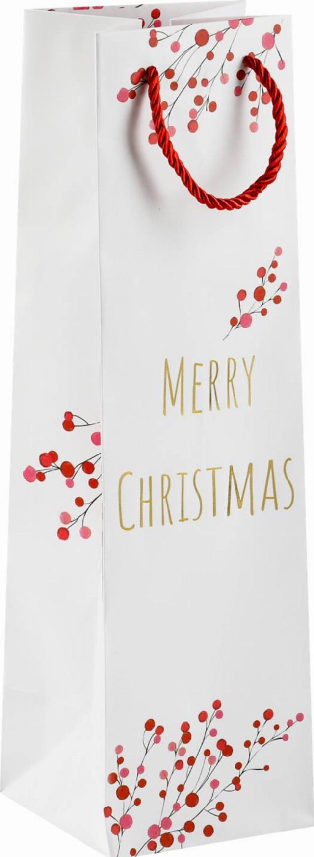 Dárková taška na láhev 10,5x10,5x36 cm