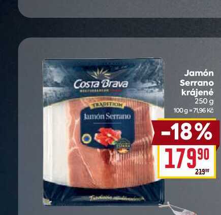 Jamón Serrano krájené 250 g 