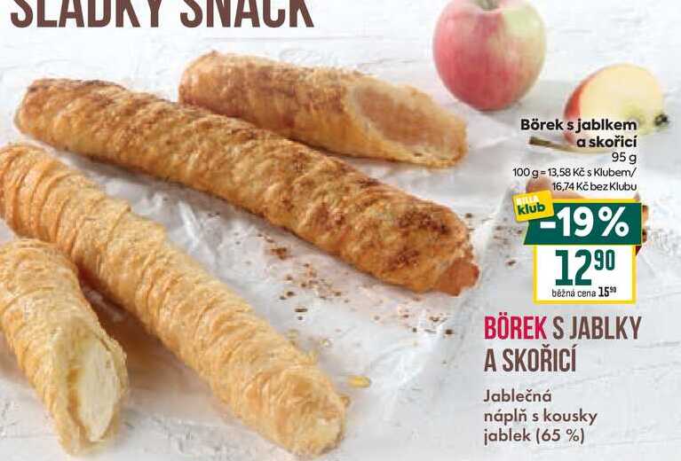 Börek s jablkem a skořicí 95 g