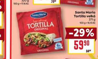 Santa Maria Tortilla velká 371 g