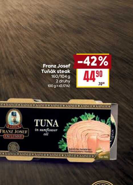 Franz Josef Tuňák steak 160/104 g
