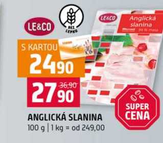 Anglická slanina 100g