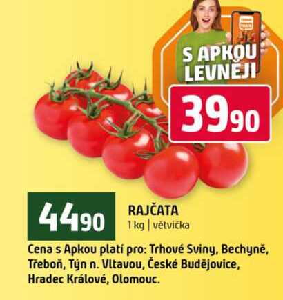 RAJČATA 1 kg větvička 