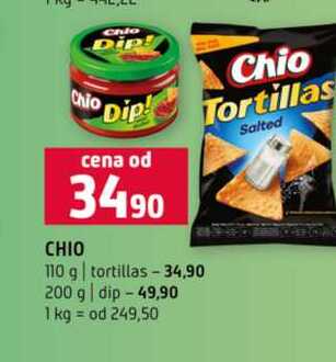 CHIO 110 g tortillas 200 g dip 