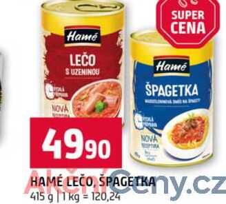 HAMÉ LEČO, ŠPAGETKA 415 g
